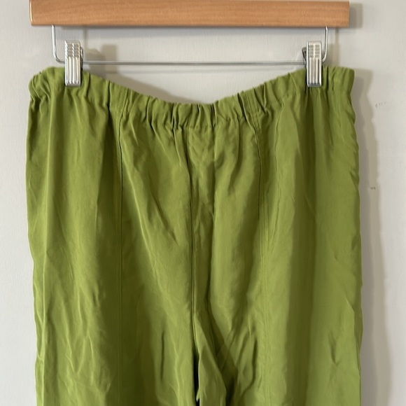 Anthropologie Cargo Parachute Pants Moss Green Pockets Drawstring Jogger M NEW - Picture 11 of 16